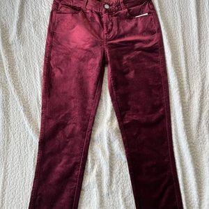 Paige Verdugo Ultra Skinny Velvet Jeans Size 26